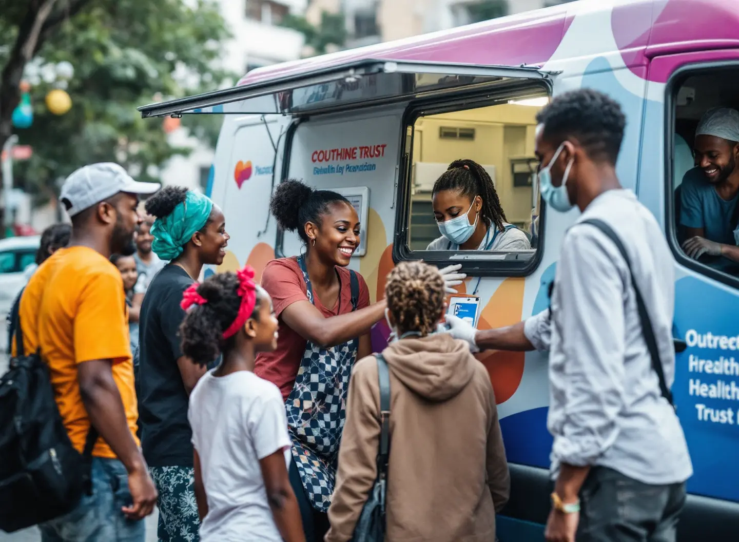 Mobile outreach van serving community members